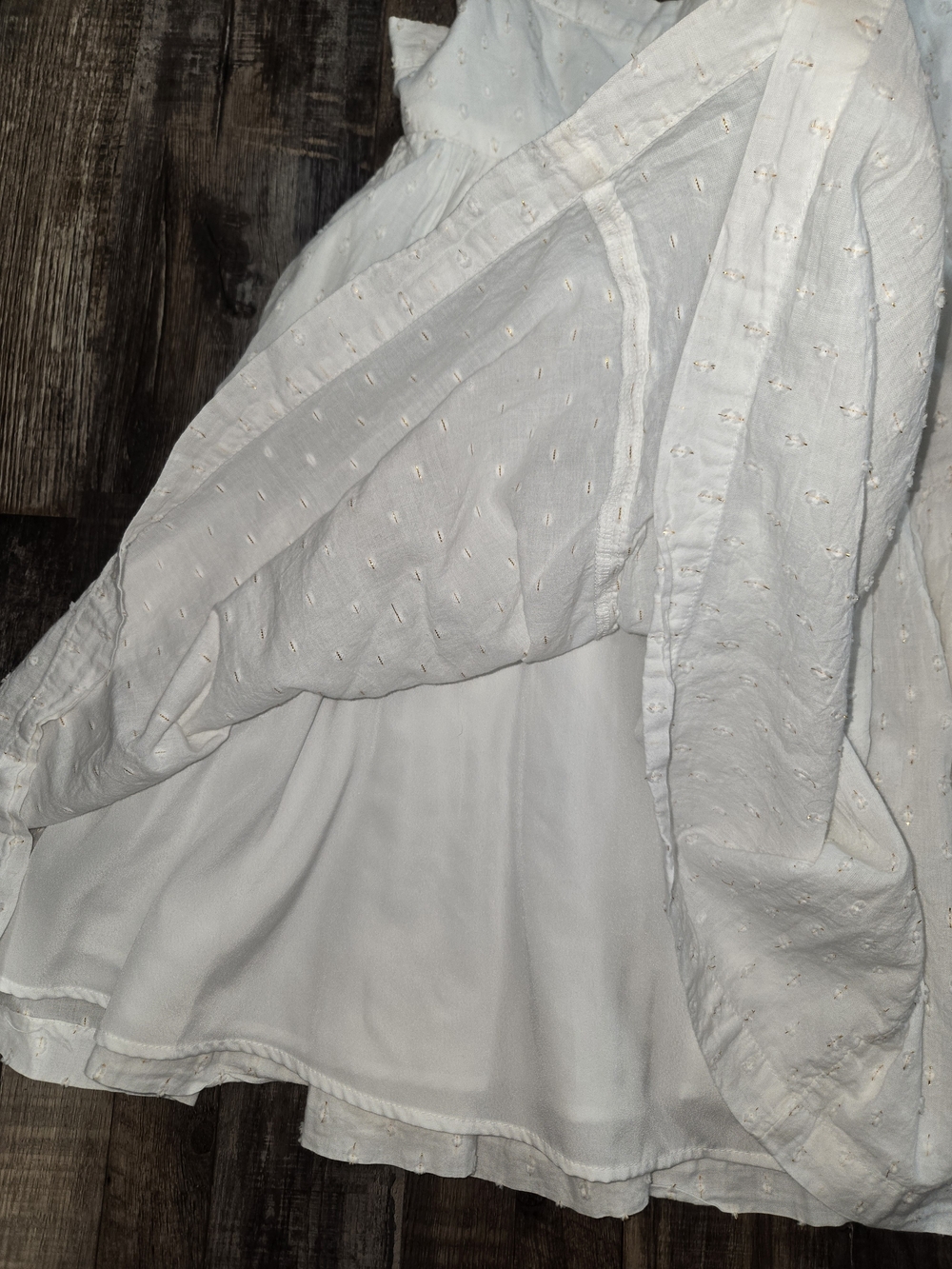 American Eagle Outfitters White Eyelet Mini Dress - Picture 5 of 7